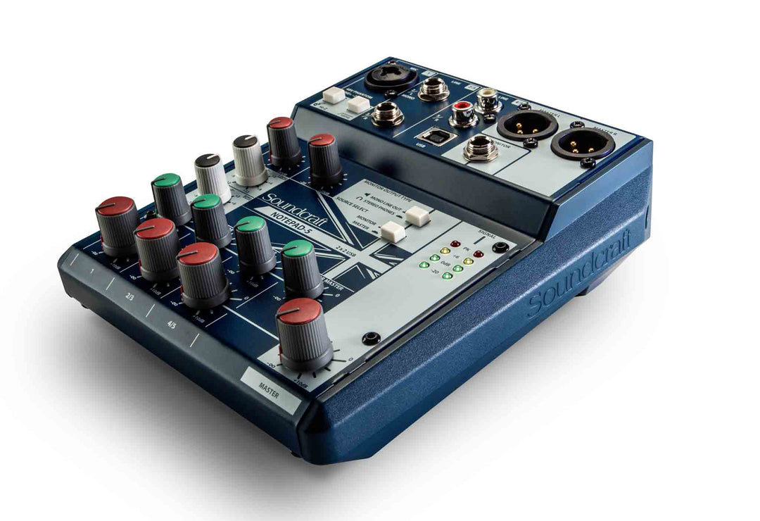 Soundcraft Notepad 5 Channel Desktop Mixer with USB