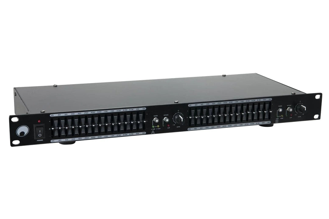 Omnitronic GEQ-2150 2x 15 Bandes Égaliseur Graphique