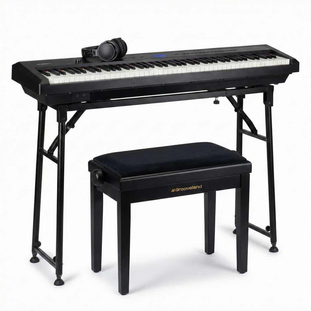 Grooveland P22 piano électrique kit de démarrage (noir)