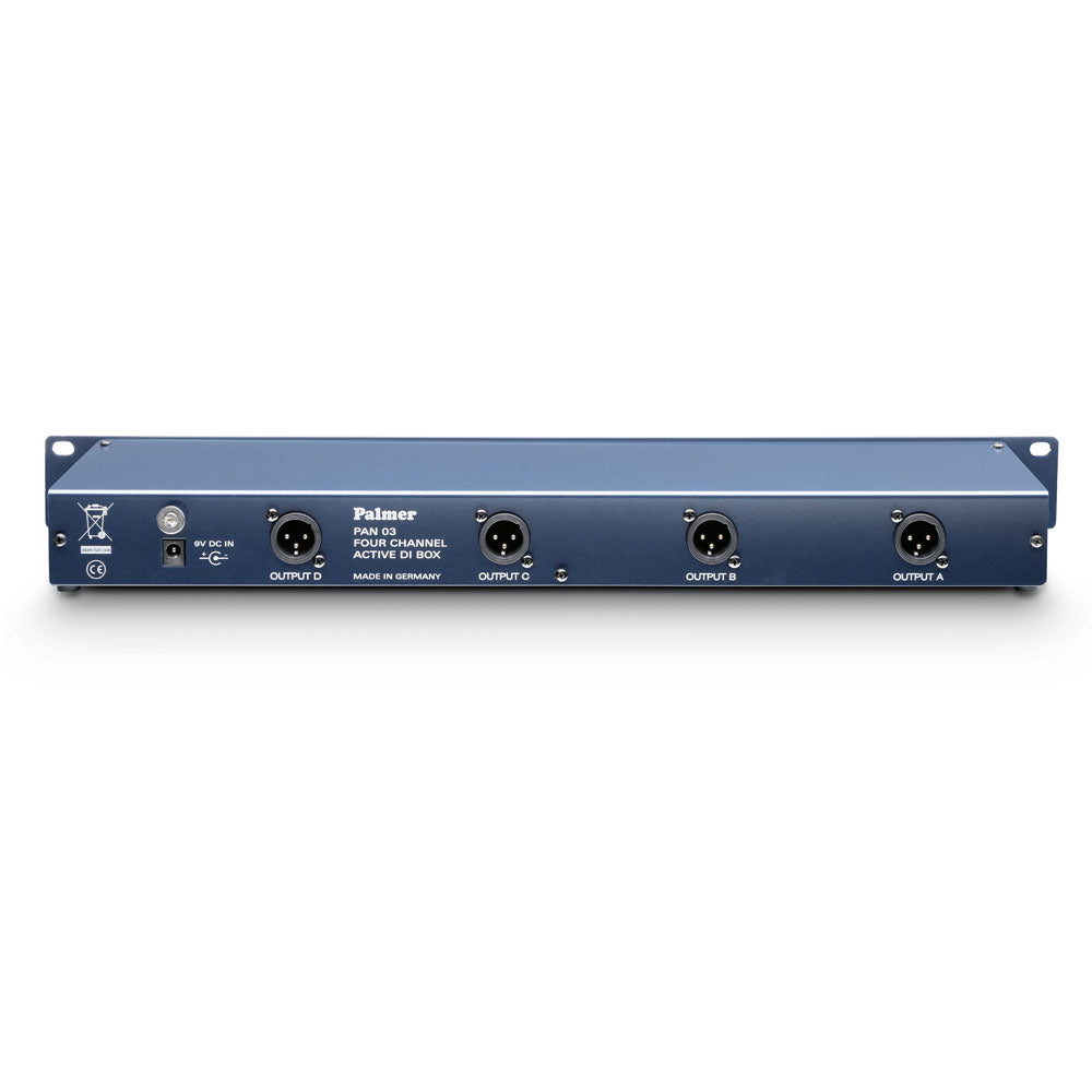 Palmer PAN 03 - Boîtier DI 19" 4 canaux, actif