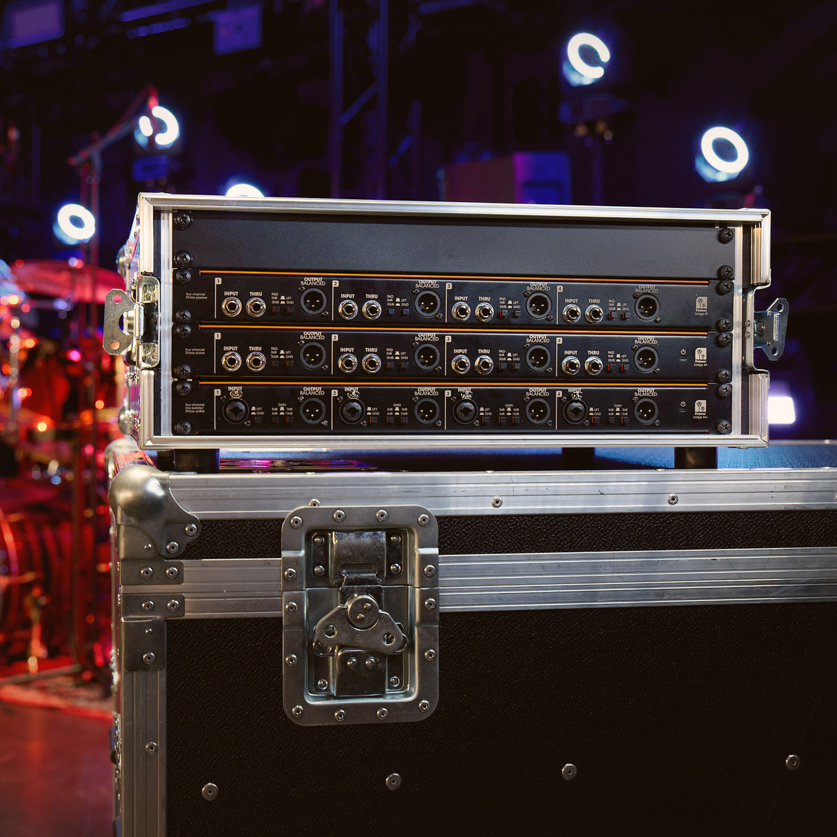 Palmer BRIDGE 4A+ - Boîtier DI 19" / boîtier d’isolation de ligne, 4 canaux, actif