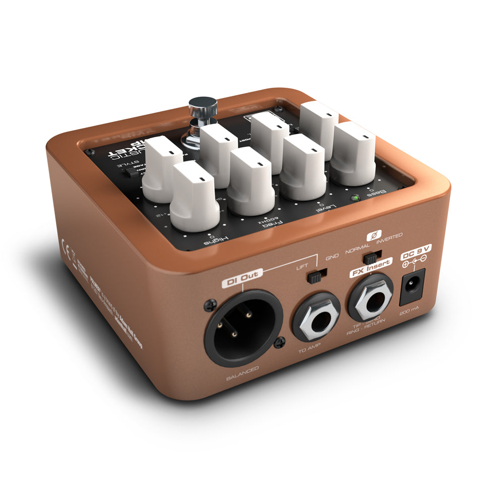 Palmer POCKET AMP ACOUSTIC – Préampli portable pour instruments à cordes acoustiques