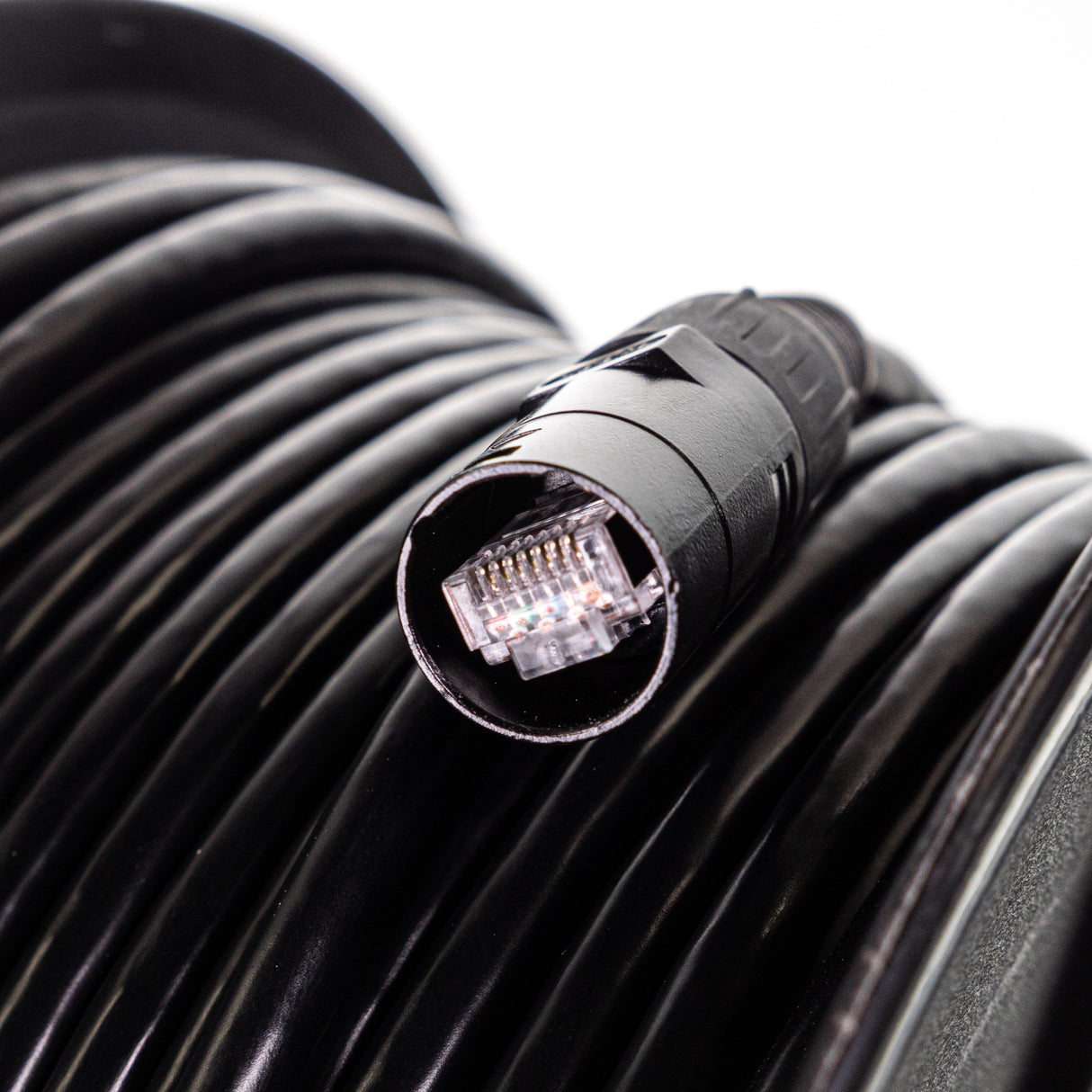 Perfex CAT7 enrouleur de câble (NOIR) 30m