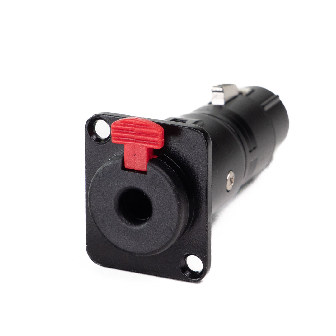 Perfex Jack vers XLR Femelle Châssis Connecteur (Noir)