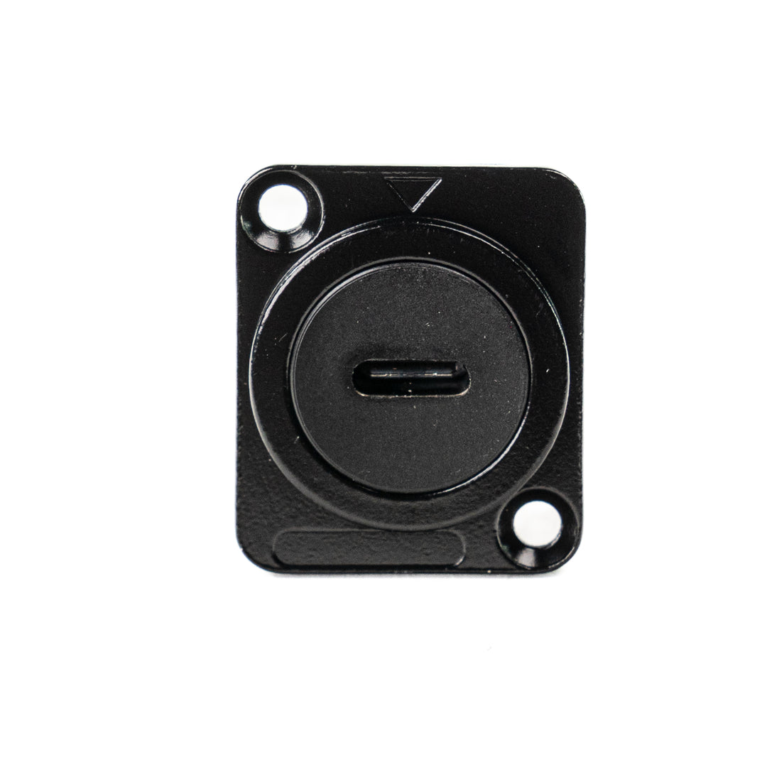 Perfex USB-C vers USB-C Châssis Connecteur (Noir)