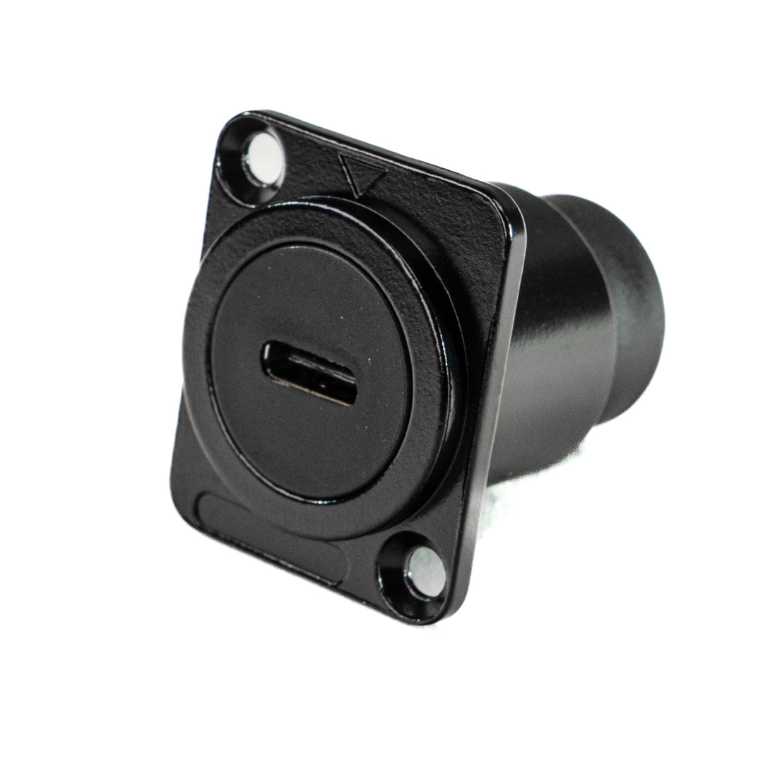 Perfex USB-C vers USB-C Châssis Connecteur (Noir)