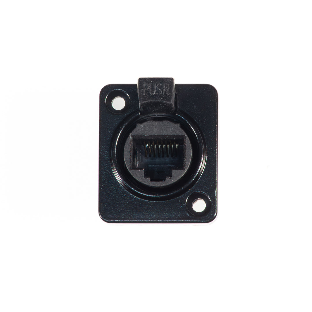 Perfex RJ45 Châssis Prise (Noir)