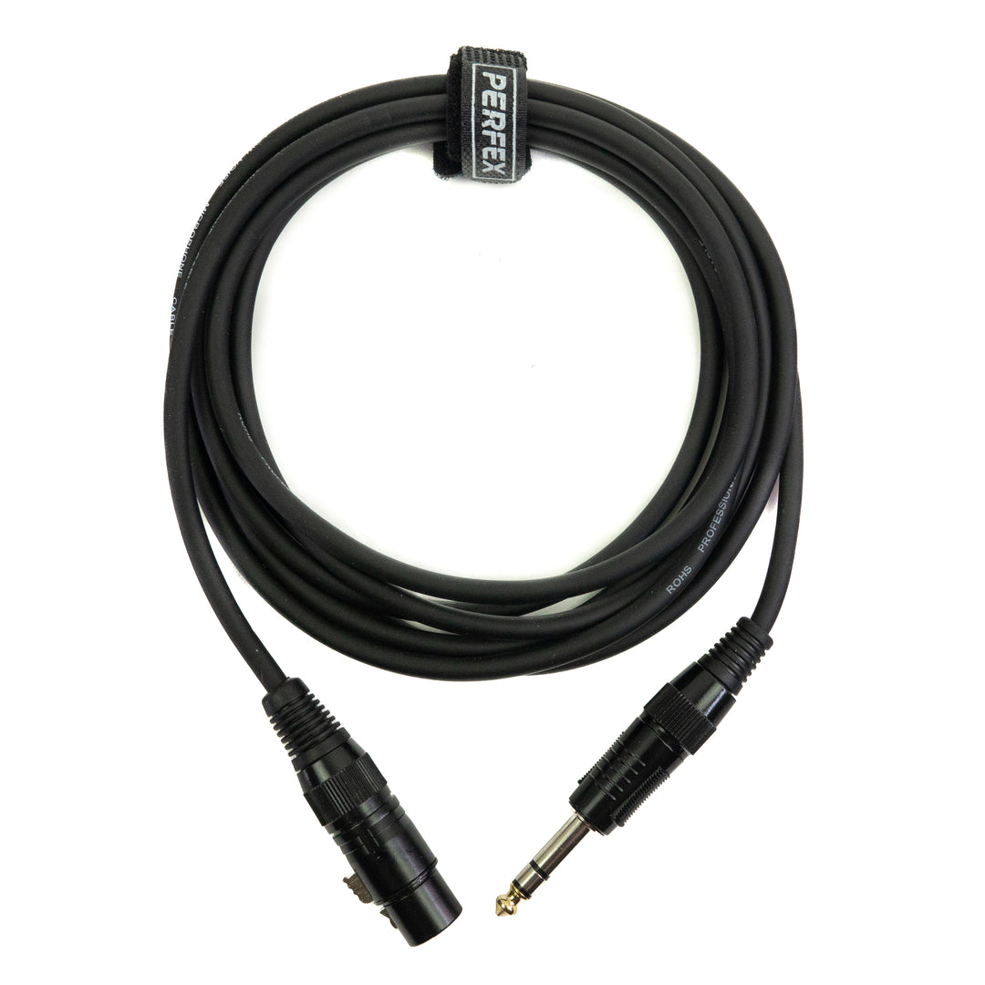 Perfex XLR Femelle vers Jack Équilibré (3m)