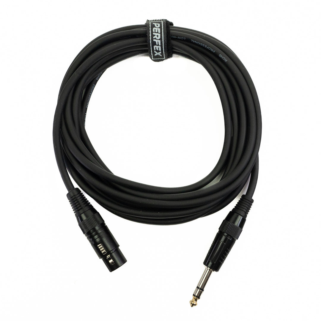 Perfex XLR Femelle vers Jack Équilibré (5m)