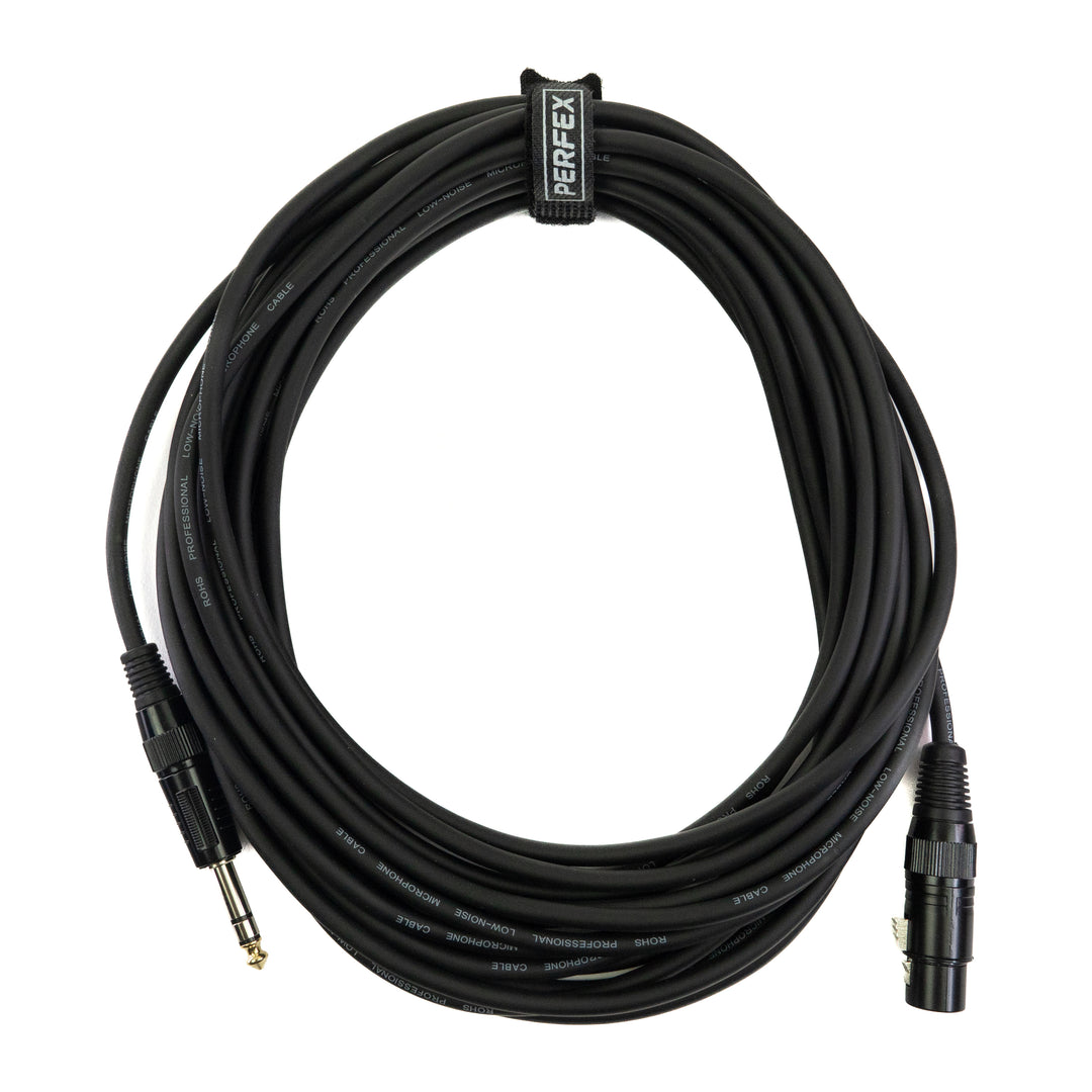 Perfex XLR Femelle vers Jack Équilibré (10m)