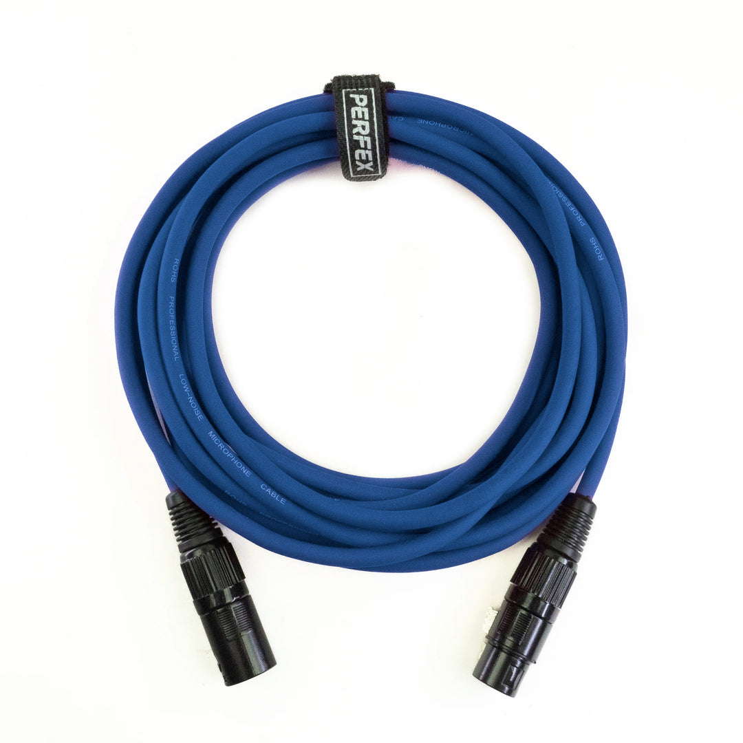 Perfex XLR Kabel (5m - Bleu)