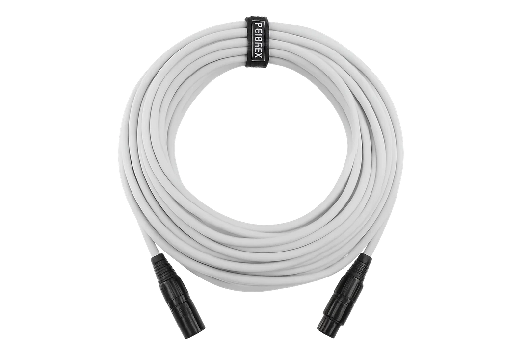Perfex Câble DMX 3-Pin (10m - Blanc)