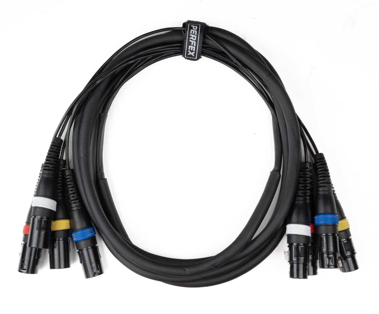 Par-4 multicore XLR mâle vers XLR femelle (3m)