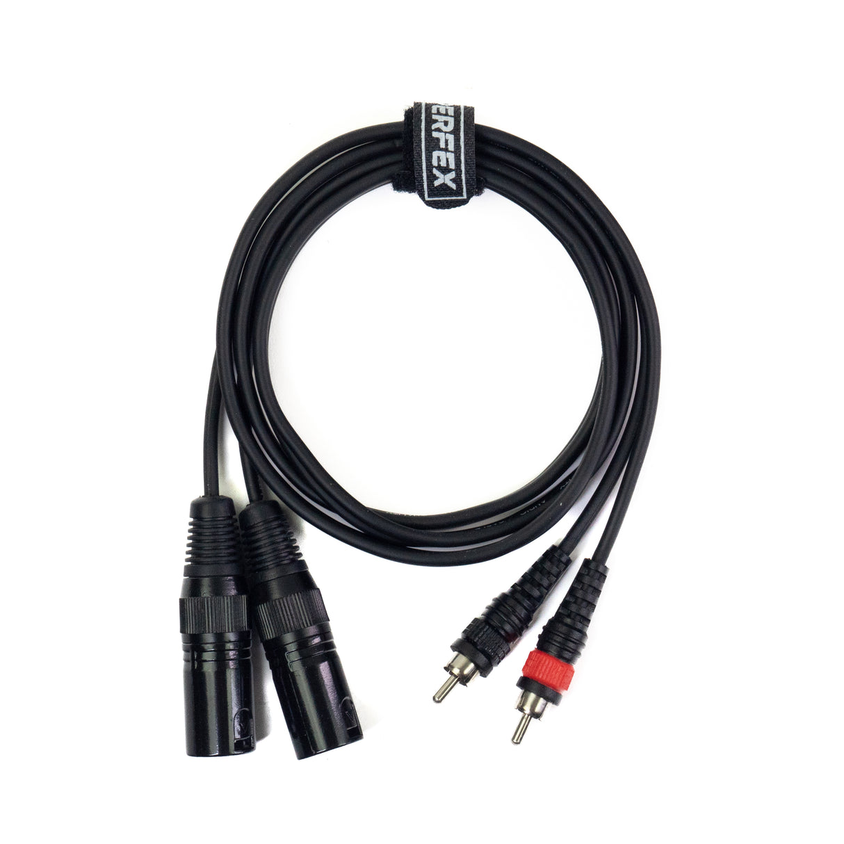 Perfex XLR mâle vers phono RCA (1,3m)