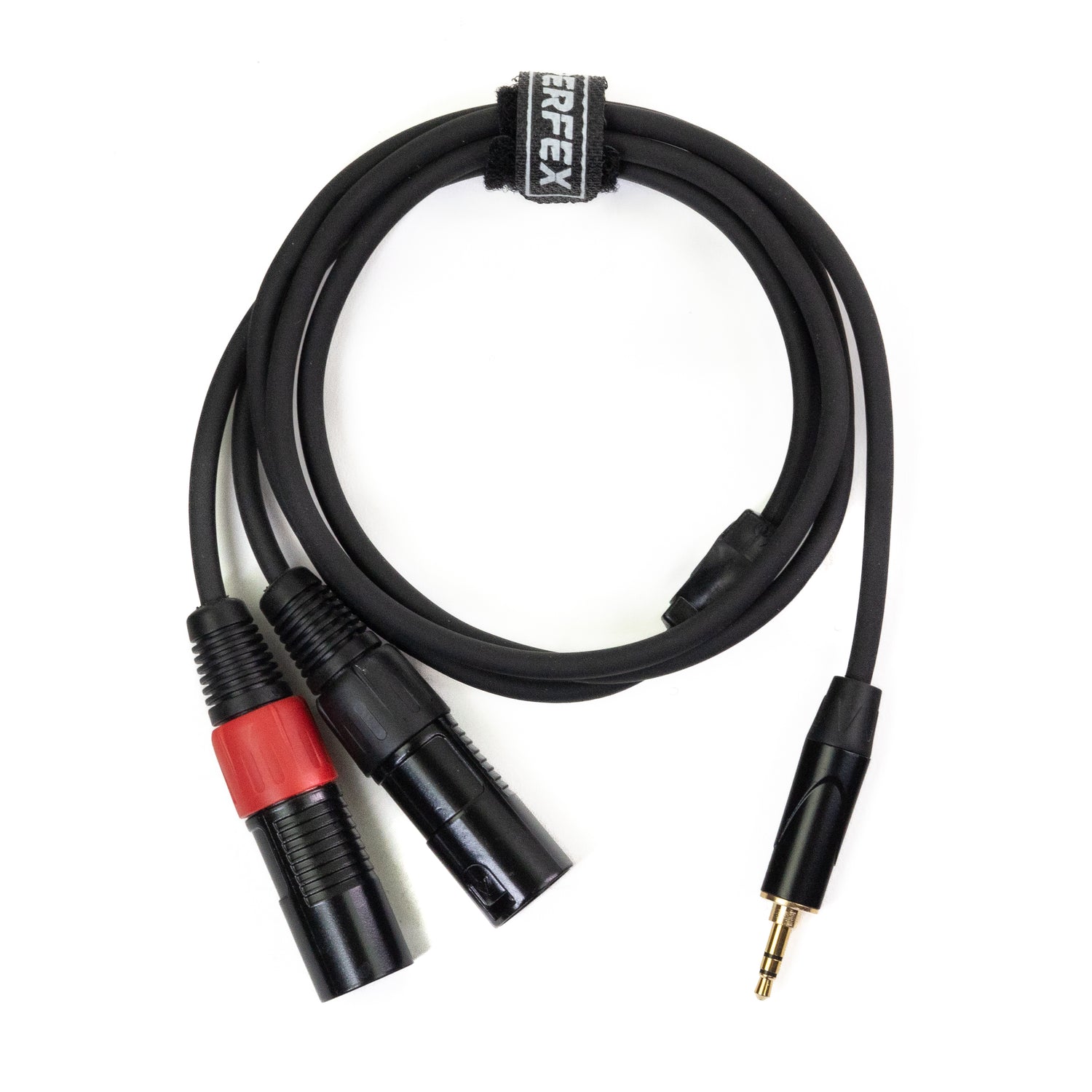 Perfex 2x XLR mâle vers jack 3,5mm mini (1,3m)