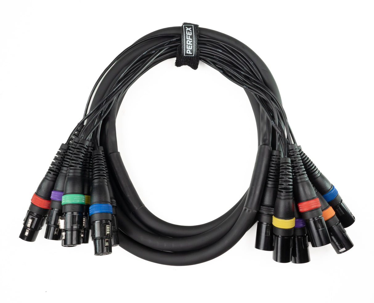 Par-8 multicore XLR mâle vers XLR femelle (3m)
