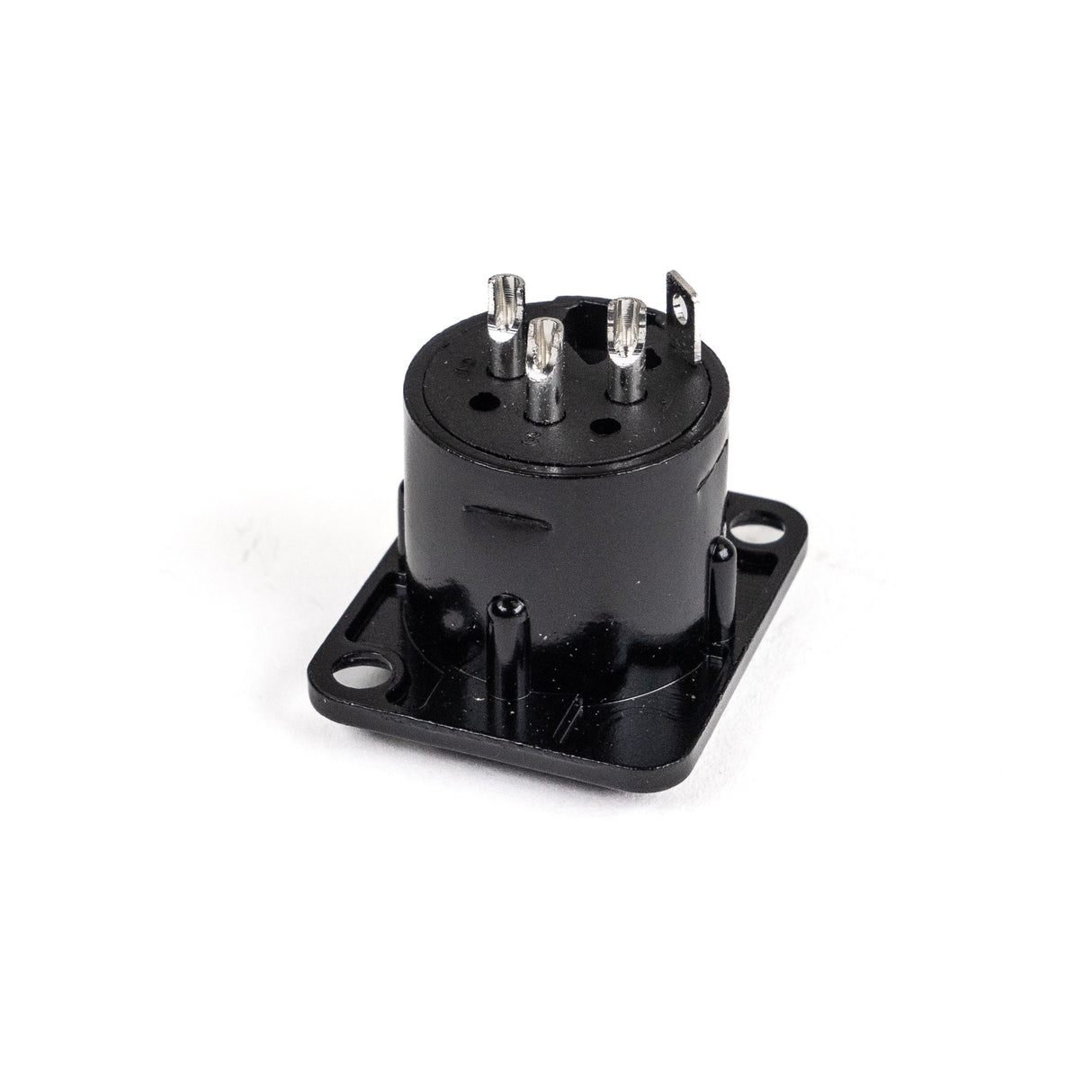 Perfex XLR Male Chassis Connector (Black)