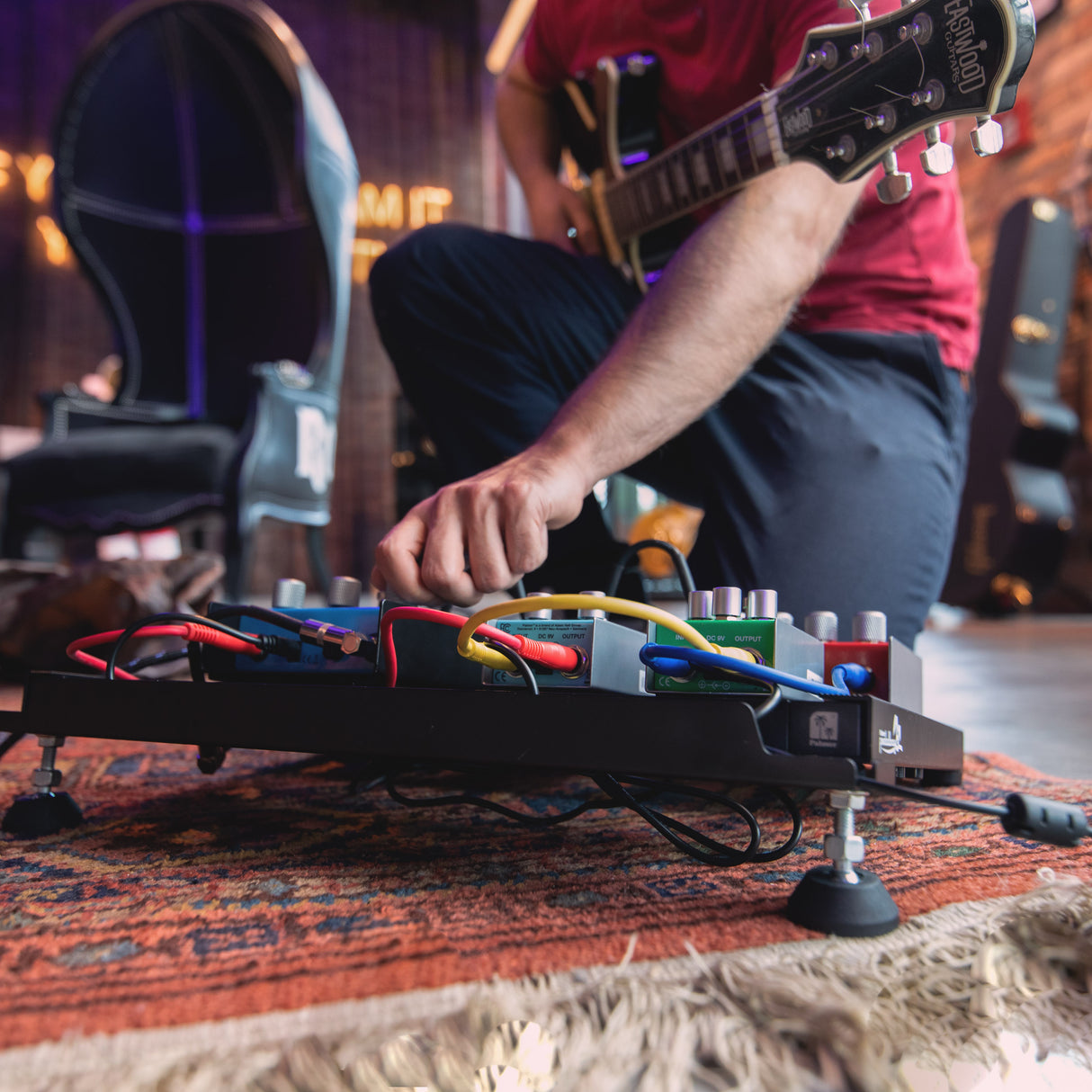 Palmer Pedalbay® 40 PB - Pedalboard incl. barre d’alimentation WTPB40