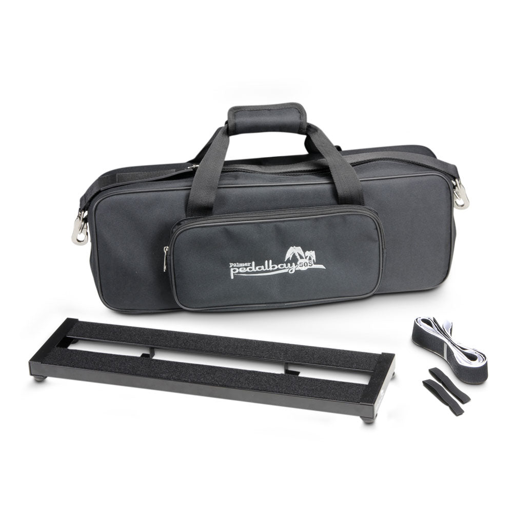 Palmer PEDALBAY® 50 S - Pedalboard compact et léger avec softcase de protection, 50 cm