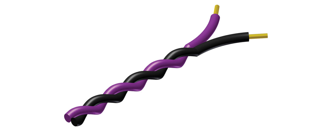 ProCab câble torsadé 2 x 0,5 mm² noir - violet 100 mètres