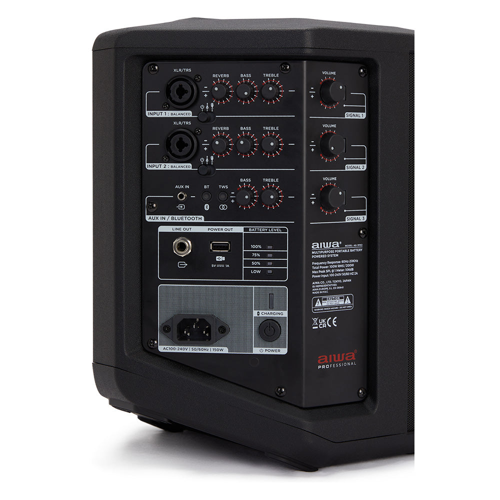 AIWA PROSP-6 enceinte PA active sur batterie – 100W & Bluetooth