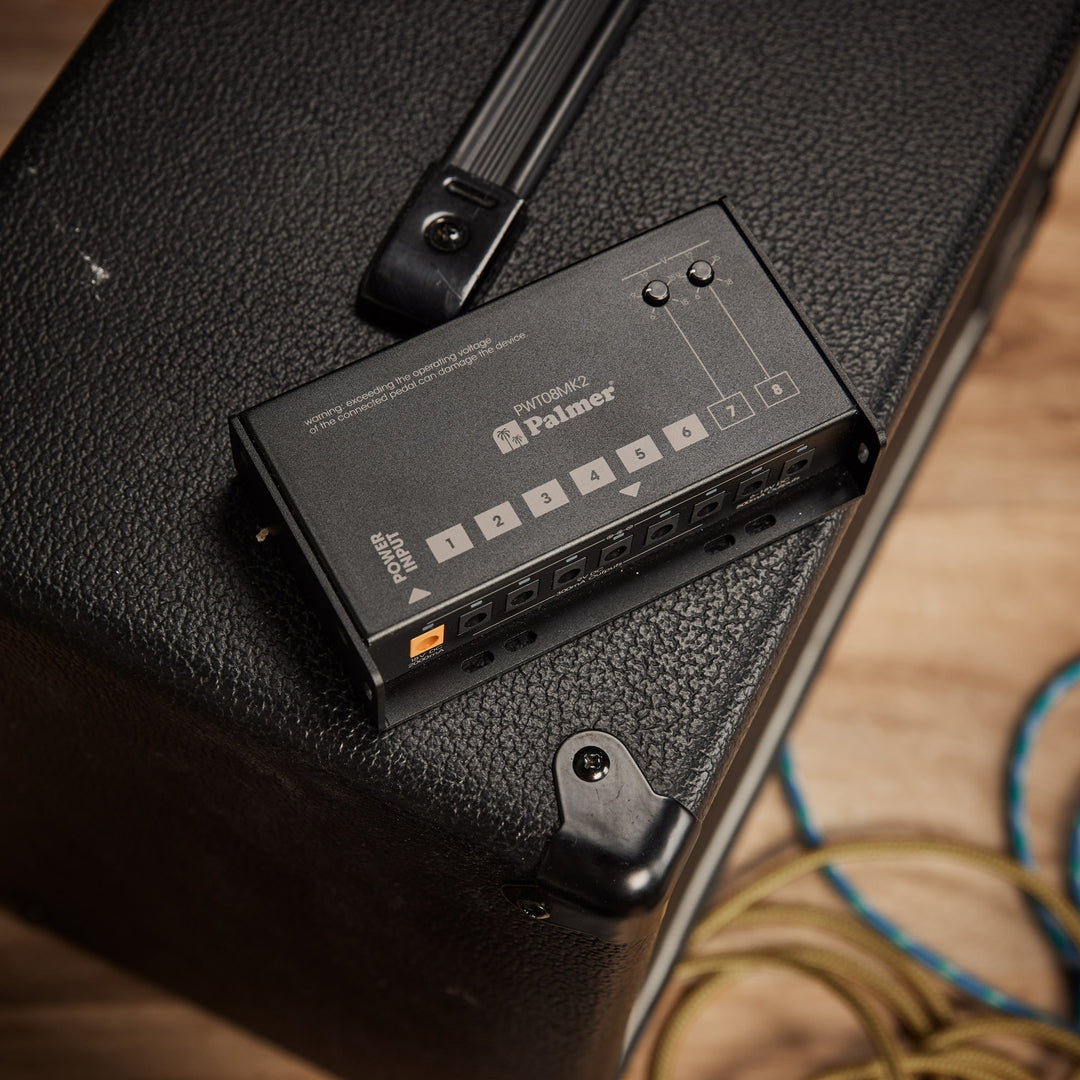 Palmer PWT 08 MK2 - Bloc d'alimentation universel pour pedalboard à 8 sorties