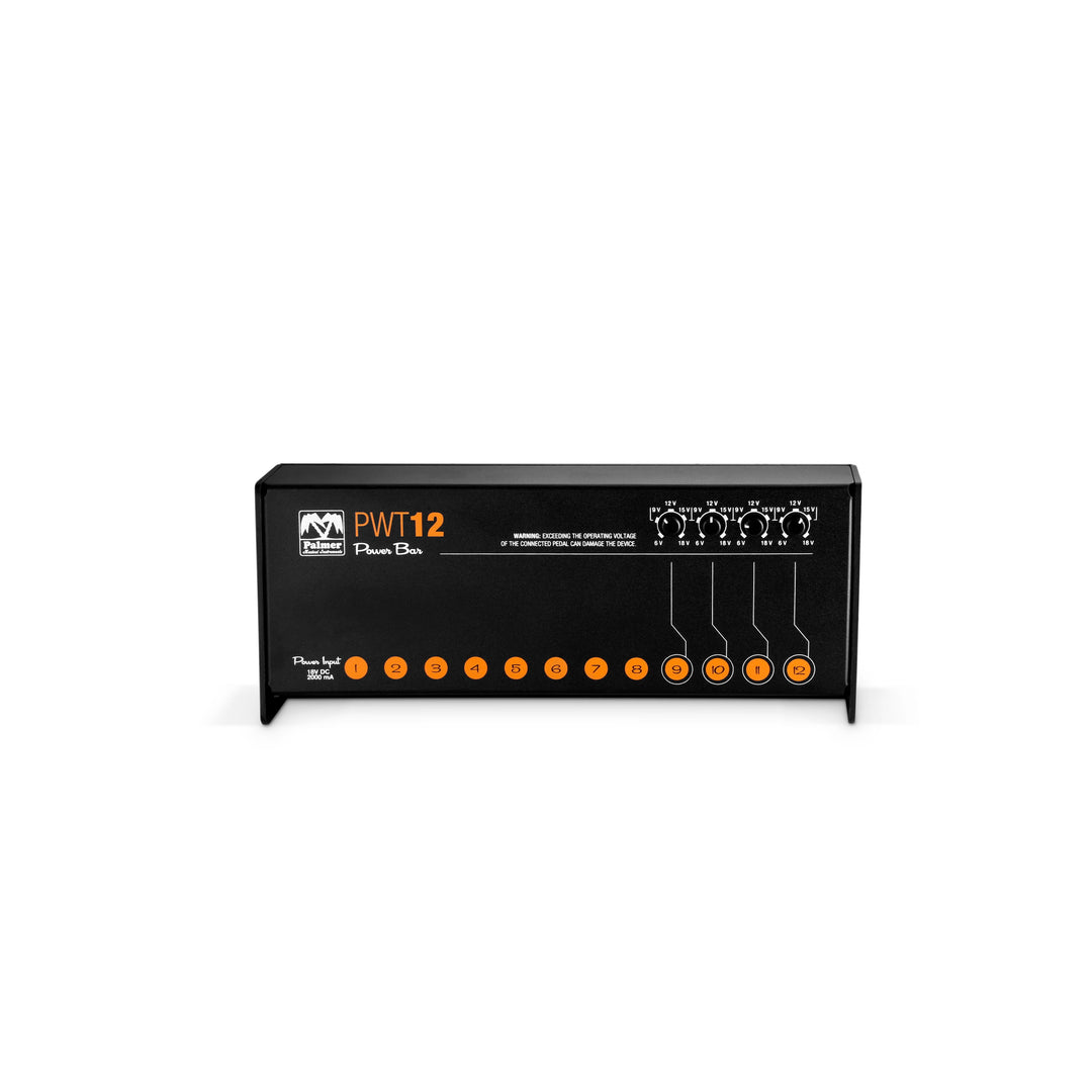 Palmer PWT 12 MK 2 – Bloc d'alimentation universel pour pedalboard avec 12 sorties