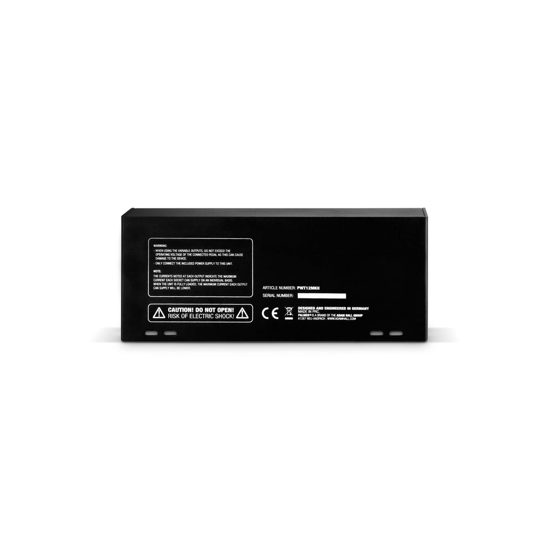 Palmer PWT 12 MK 2 – Bloc d'alimentation universel pour pedalboard avec 12 sorties