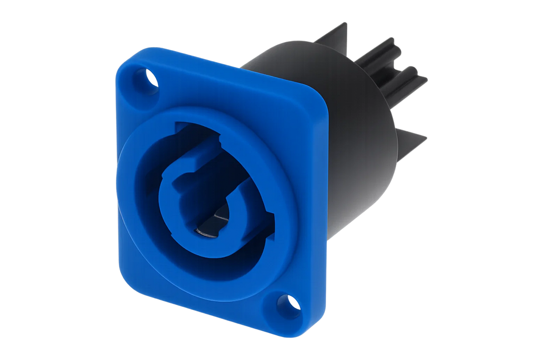 Perfex Powercon Connecteur Châssis Bleu