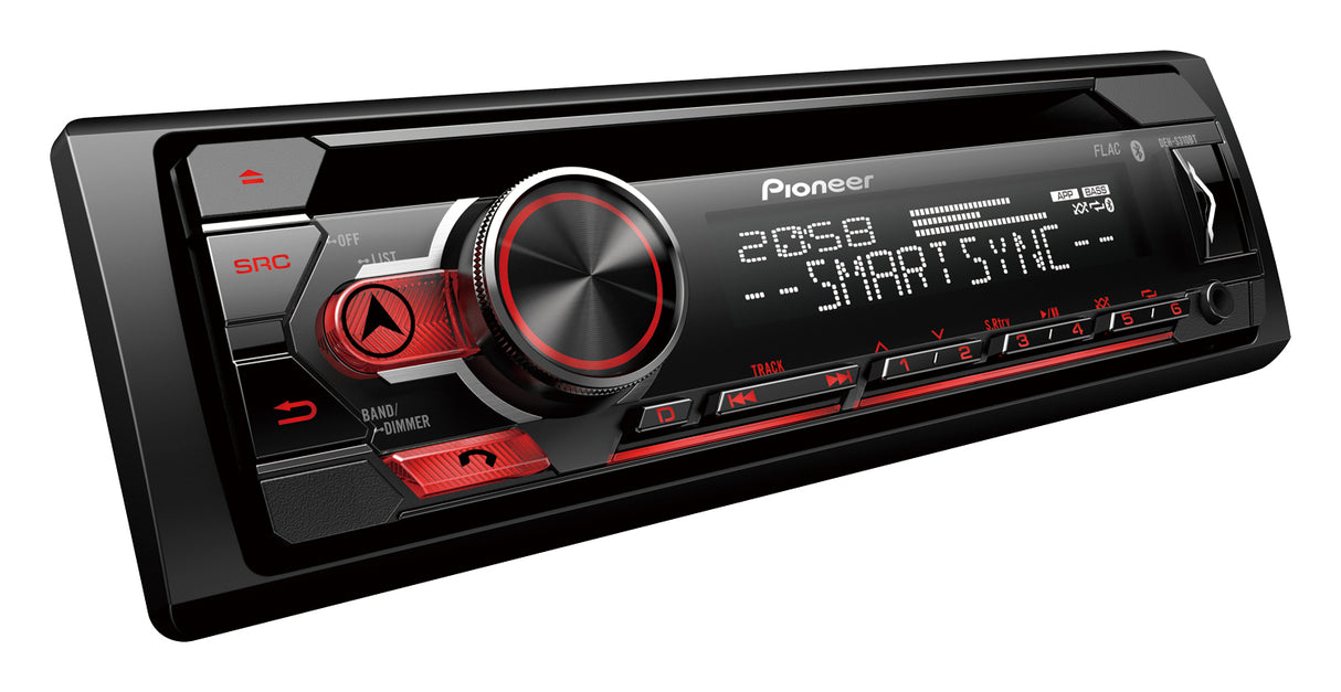 Pioneer DEH-S320BT 1-DIN Car Stereo w. Bluetooth