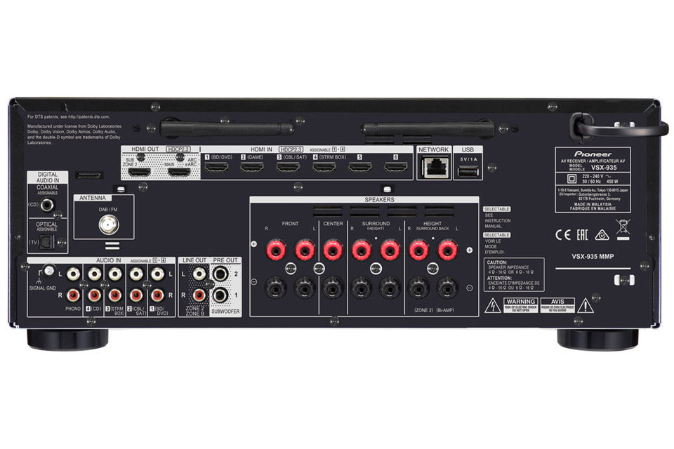 Pioneer VSX-935 7.2-channel Receiver ( 7x165 w) black