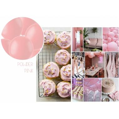 Ballons de Lien pour Guirlandes 8 pcs. (Rose Poudre Mat, 33cm)