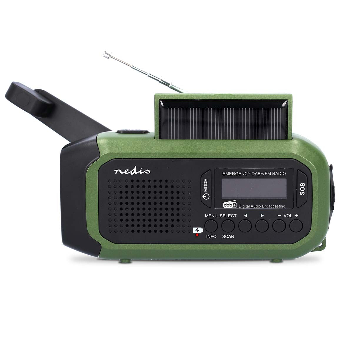 Radio d’urgence portable à manivelle