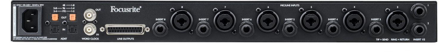 Focusrite Clarett+ Octopre Microphone Preamp