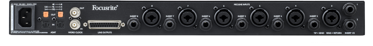 Focusrite Clarett+ Octopre Microphone Preamp