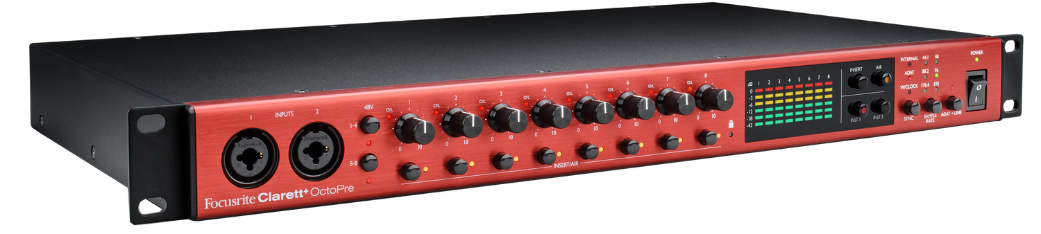 Focusrite Clarett+ Octopre Microphone Preamp