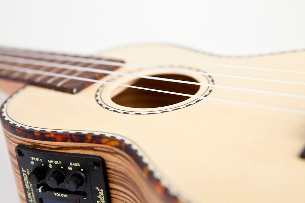 Reno RU210E Soprano Ukulele with Pickup and Tuner (Natural)