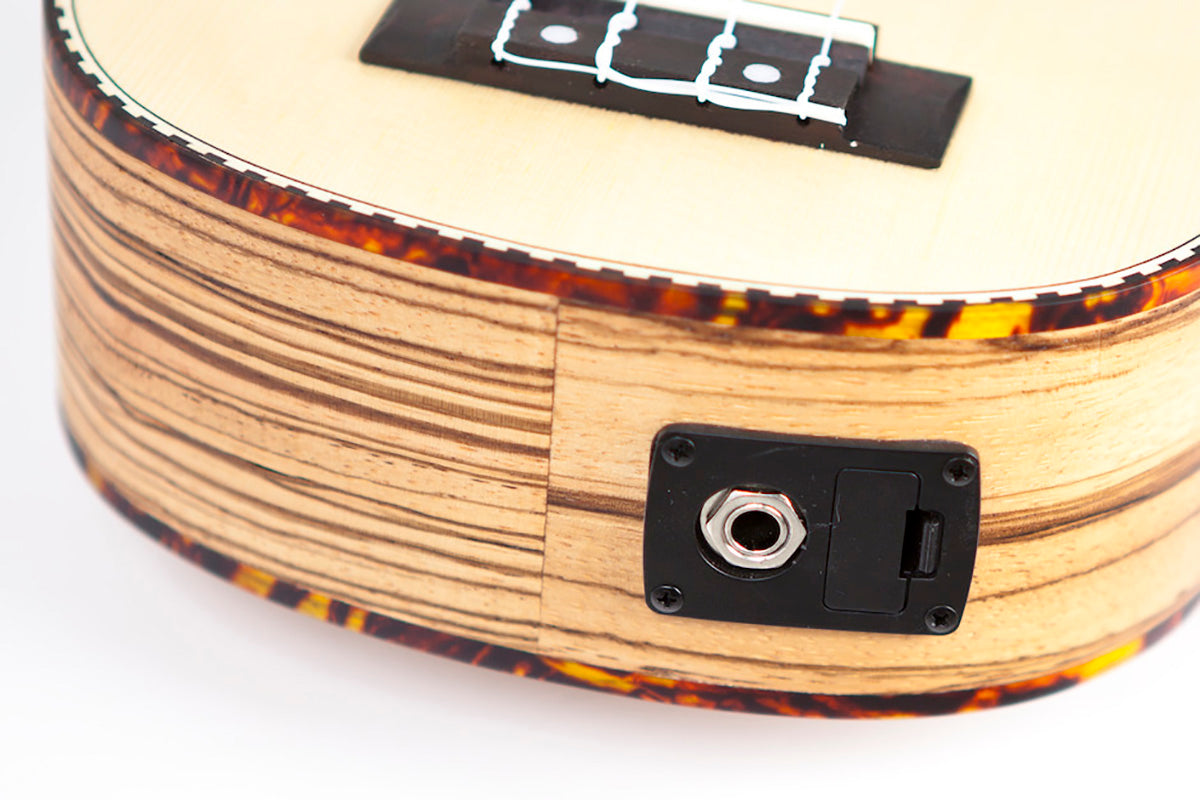 Reno RU210E Soprano Ukulele with Pickup and Tuner (Natural)