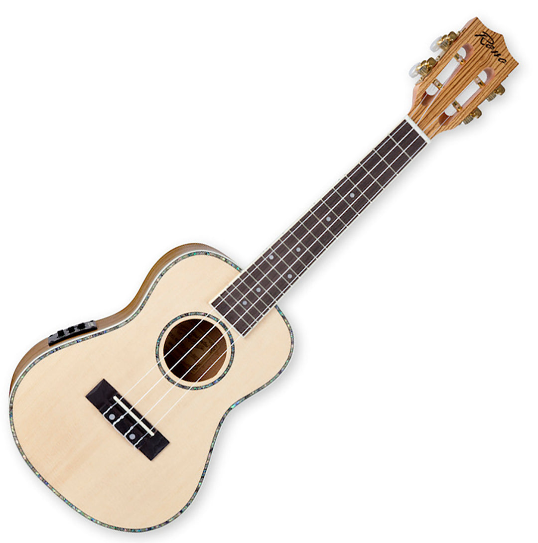 Reno RU320E Grand Concert Ukulélés avec Pickup et Tuner (Naturel)