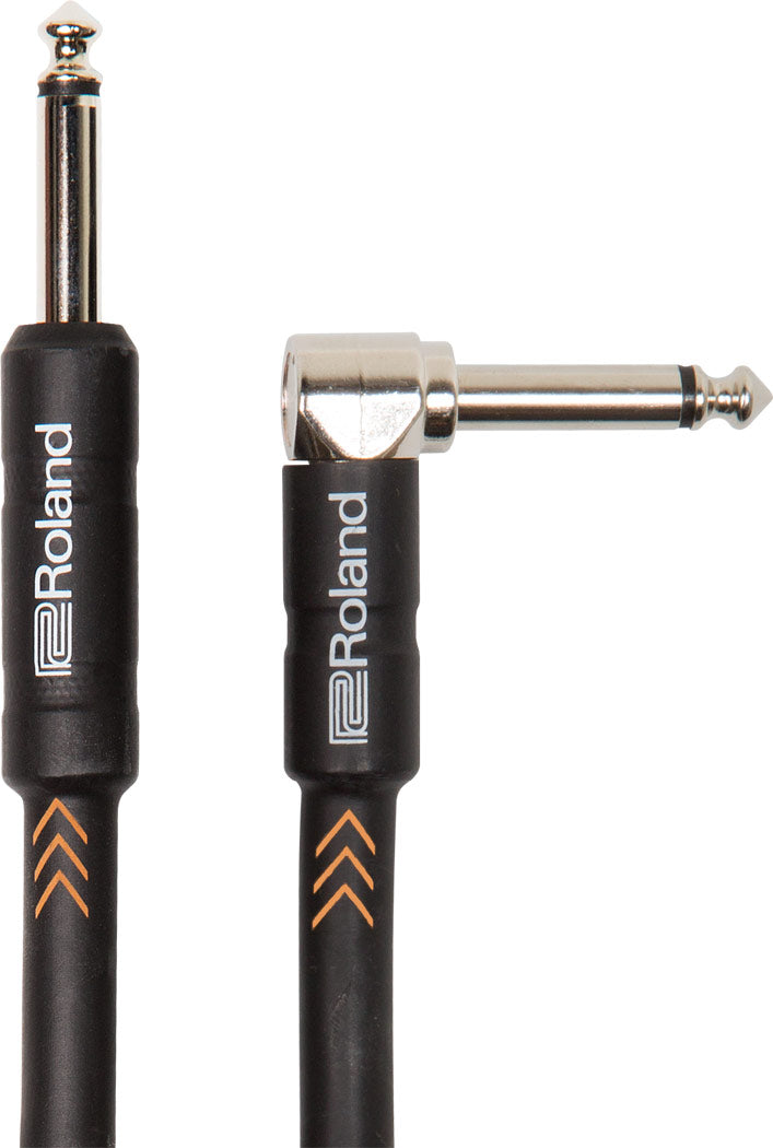 Roland "Nickel" Câble Instrument Jack 6.3mm mono à Jack 6.3mm Angle mono