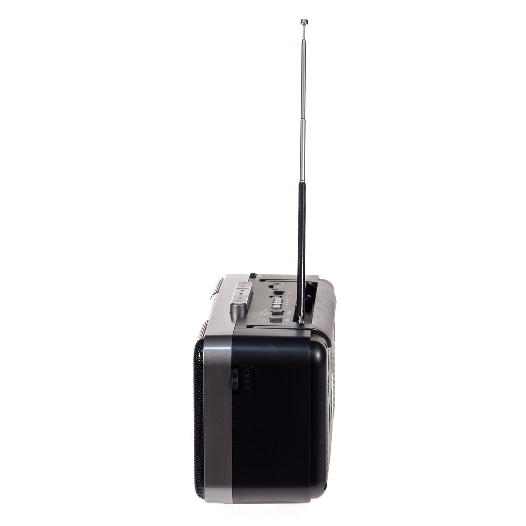 Studio 57 - Lecteur de cassettes avec FM & Bluetooth, Gris