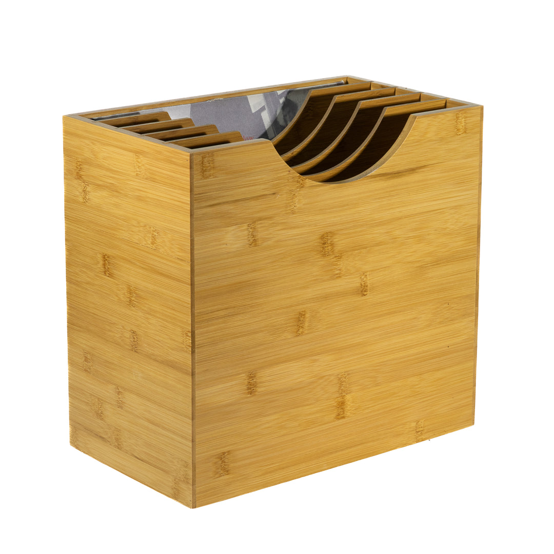 Studio 57 - Boîte de rangement en bambou pour vinyles