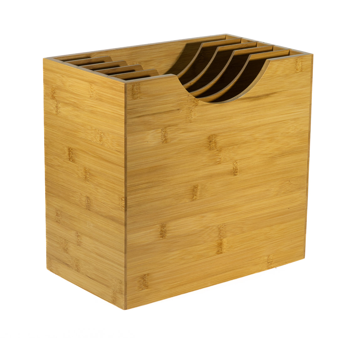 Studio 57 - Boîte de rangement en bambou pour vinyles