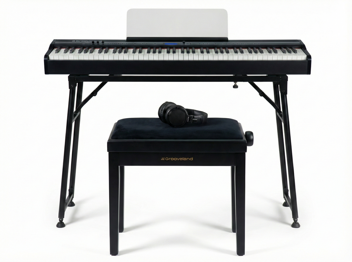 Grooveland FP80 Piano numérique (Noir) Pack complet