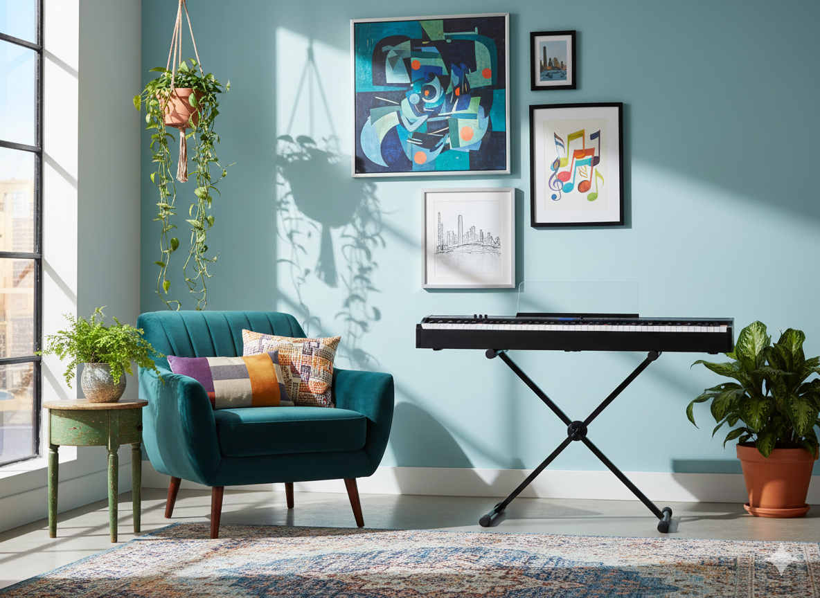 Grooveland FP80 Piano numérique (Noir) Pack complet