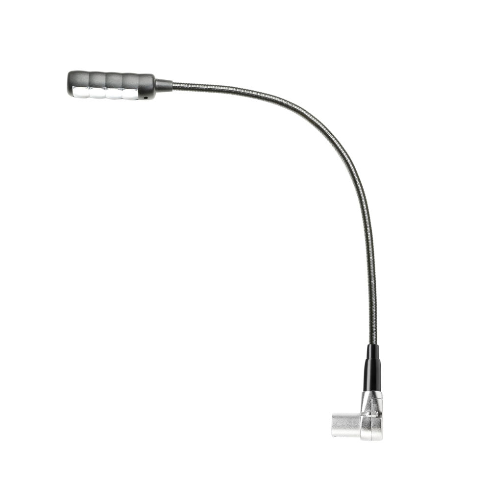 Adam Hall Stands SLED 1 ULTRA XLR 4 A - Lampe col de cygne XLR coudée 4 pôles avec 4 LED COB