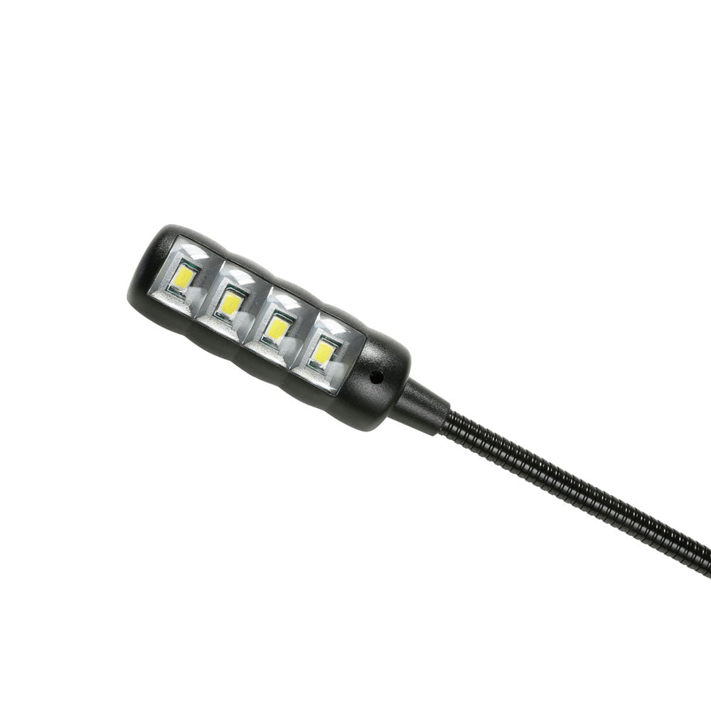 Adam Hall Stands SLED 1 ULTRA XLR 4 - Lampe col de cygne XLR 4 pôles avec 4 COB-LED