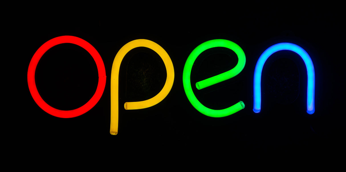 Neon sign 39 cm "Open"