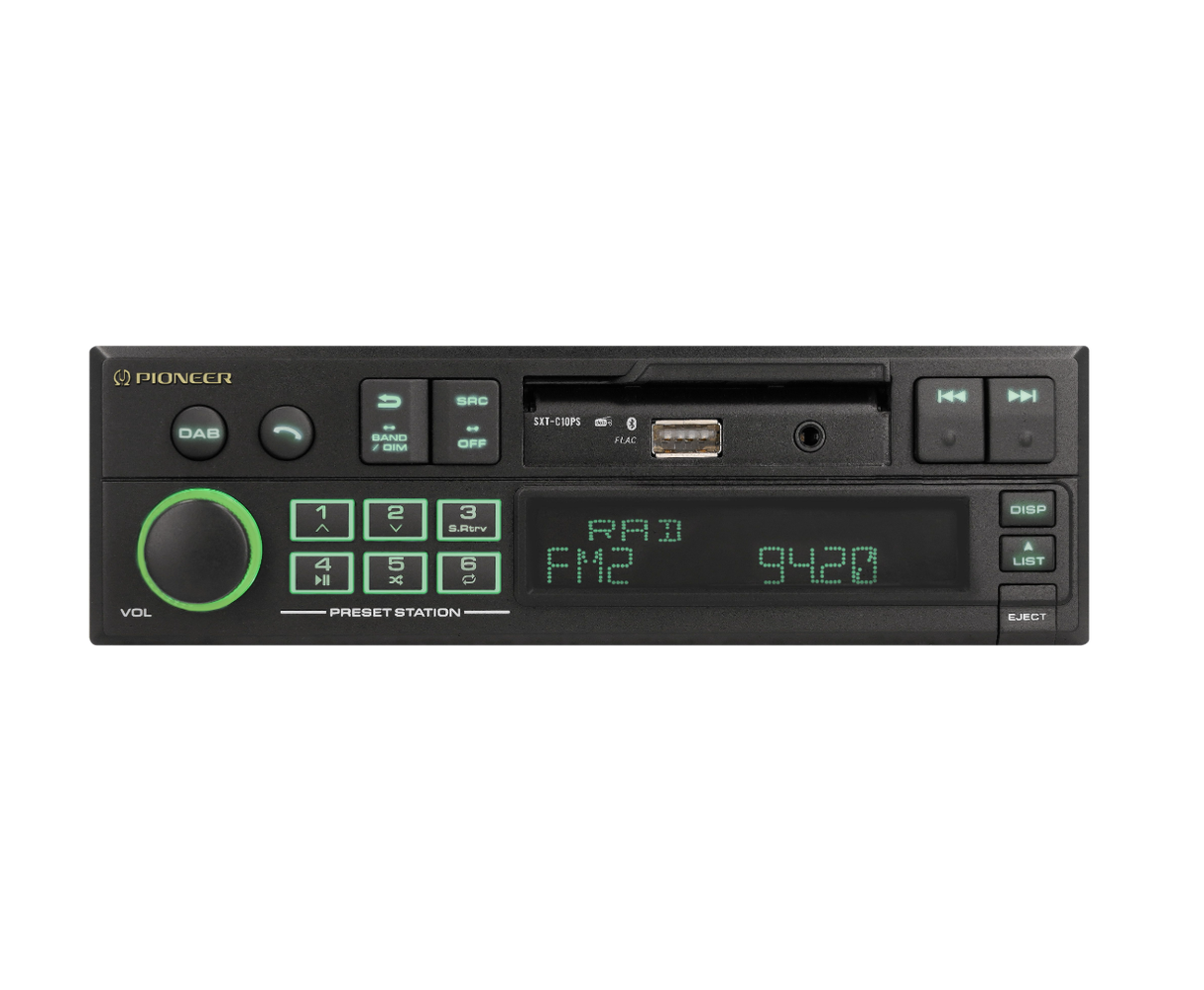Pioneer SXT-C10PS autoradio rétro avec DAB+ et Bluetooth