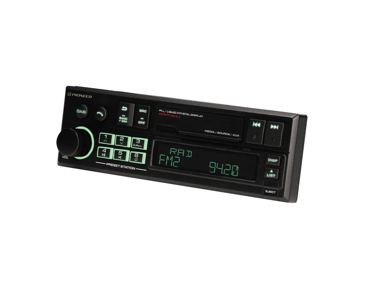 Pioneer SXT-C10PS autoradio rétro avec DAB+ et Bluetooth